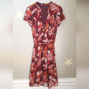 AUTUMN Floral Plus Size Dress